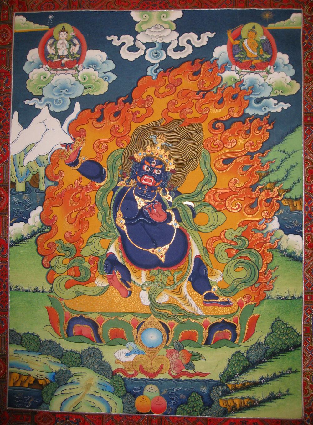 buddhist tapestry image